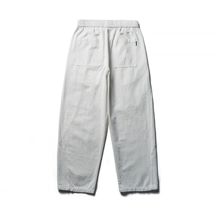 Unisex locker cut cropped leisure pants with elastic waistband, drawstring, and carabiner detail Mune Fashion
