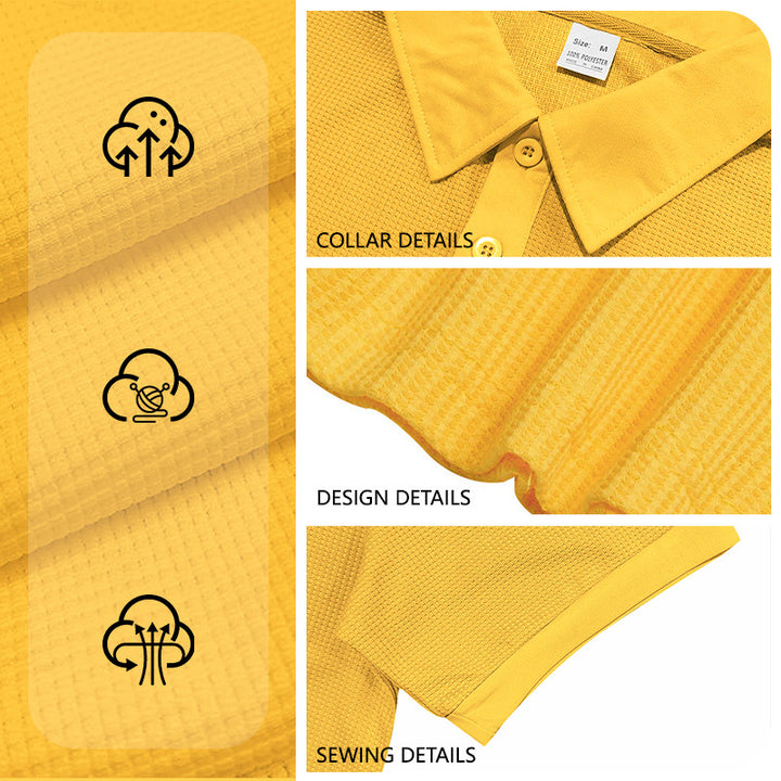 Men's polo shirt with textured knit and slim fit Mune Fashion
