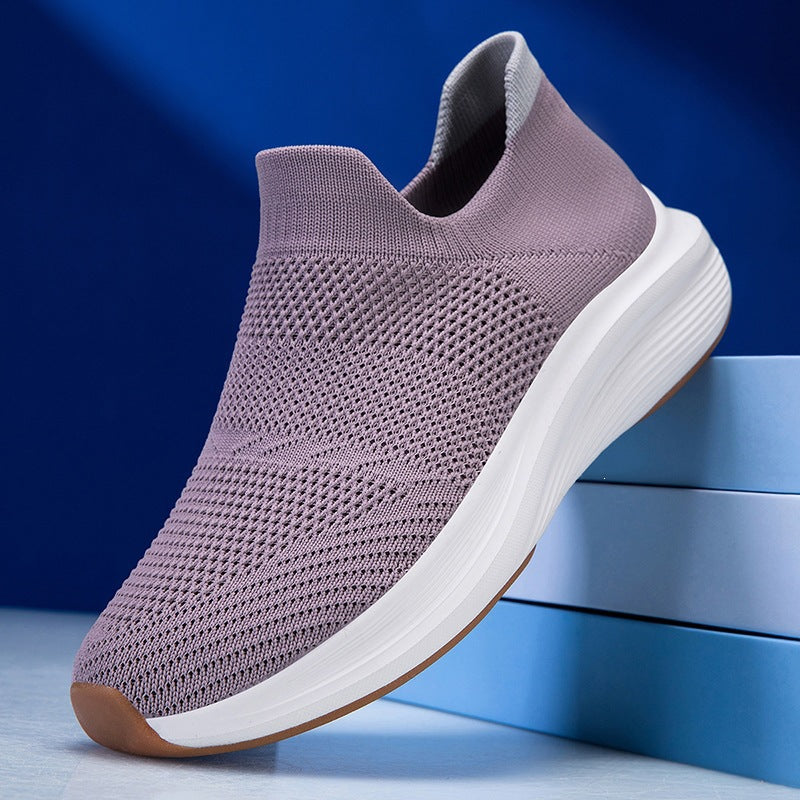 Unisex Breathable Knit Slip-On Sneaker with Memory Foam Midsole Mune Fashion