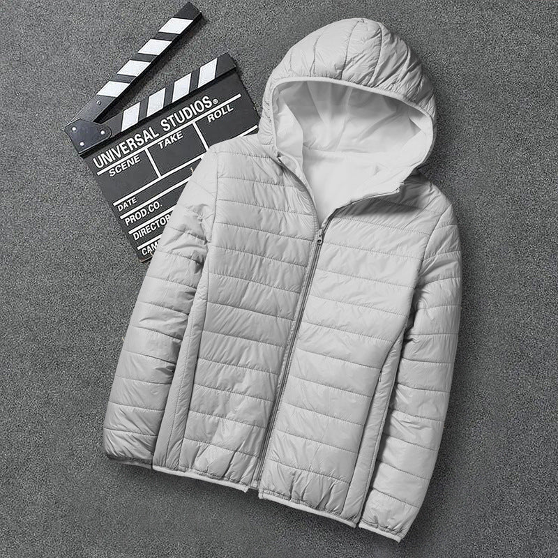 Men's Nan Ultra-Light Hooded Padded Jacket with Packing Function and Windproof Shell Mune Fashion