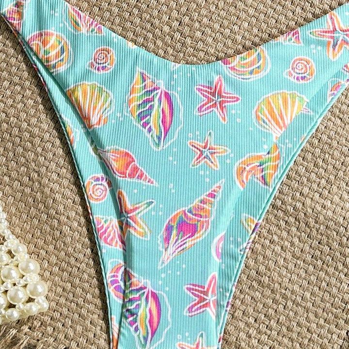 Women's Triangle Bikini with Maritime Decorations Mune Fashion