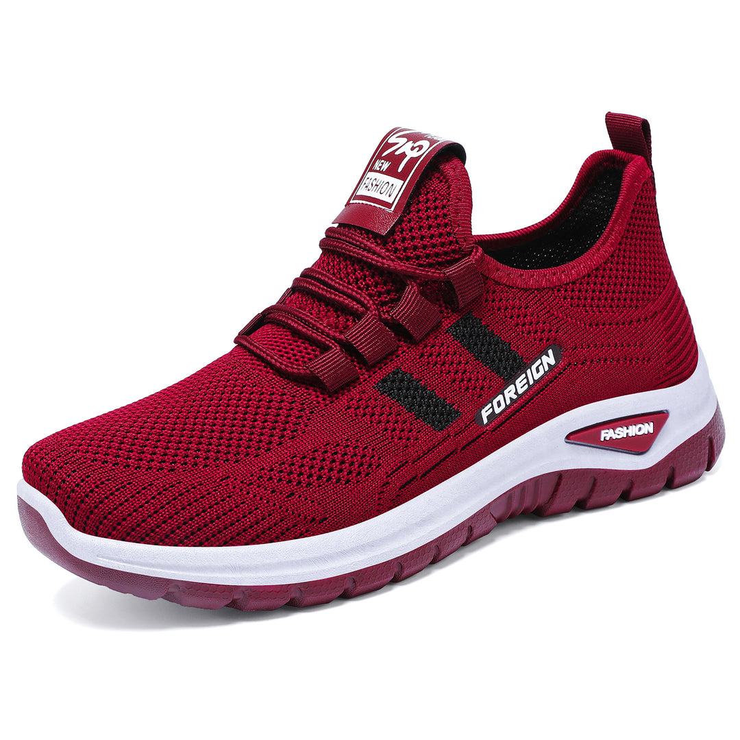Men's breathable lightweight sports shoes with knitted upper material and cushioned sole Mune Fashion