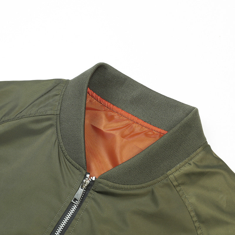 Men's Stylish Bomber Jacket with High Collar Mune Fashion