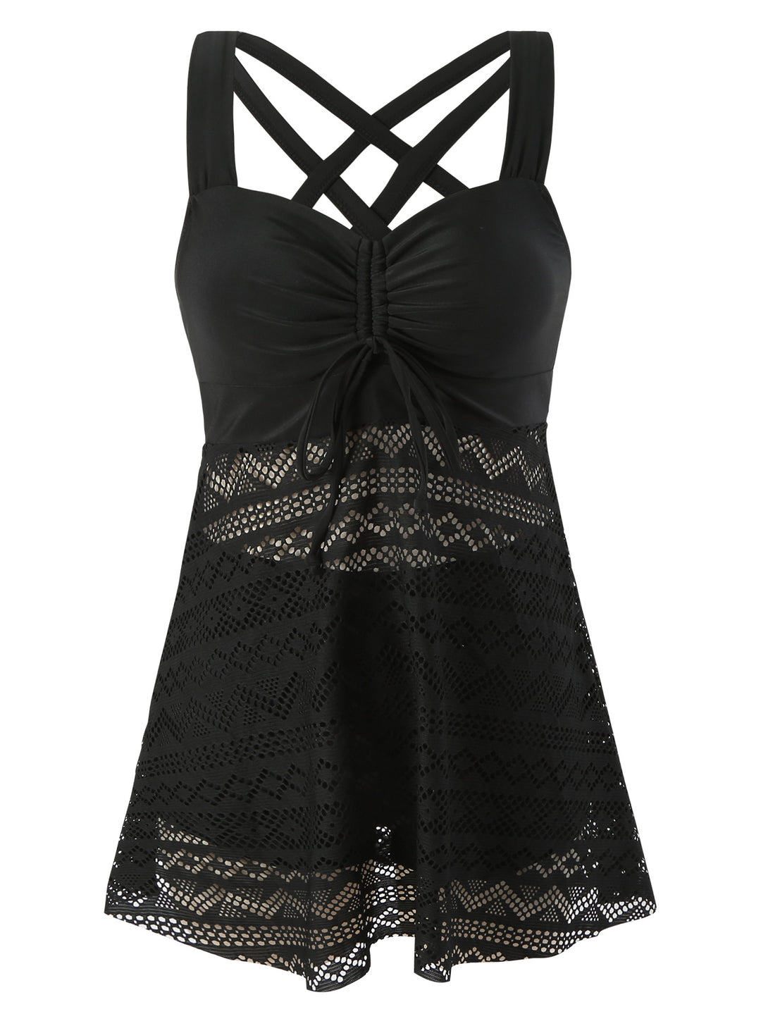 Women's swimming dress with sophisticated back design and very elastic fabric quality Mune Fashion