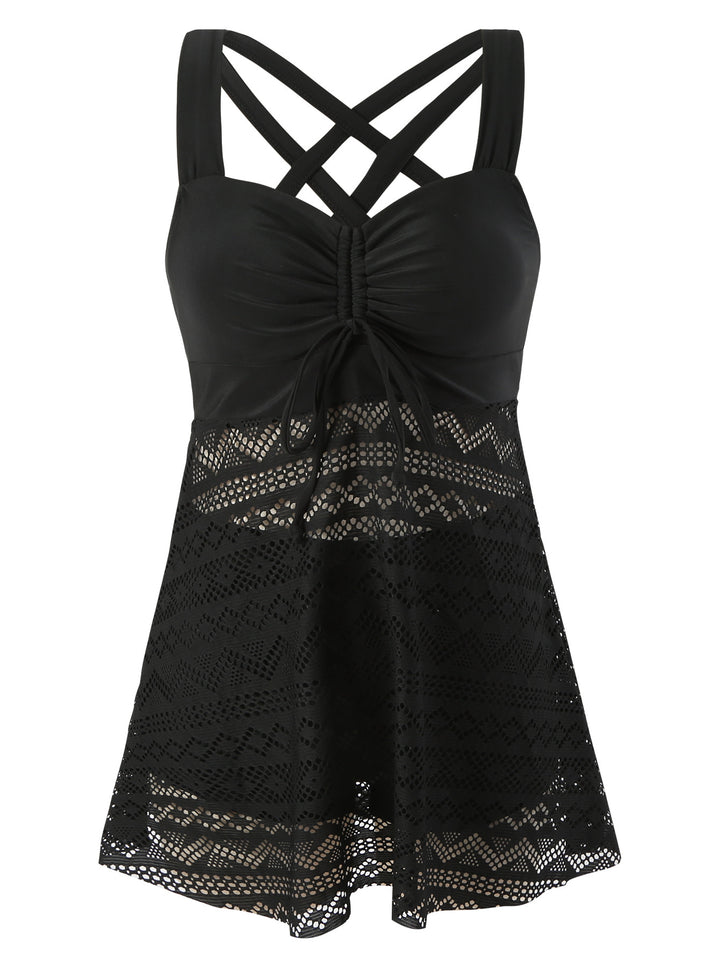 Women's swimming dress with sophisticated back design and very elastic fabric quality Mune Fashion