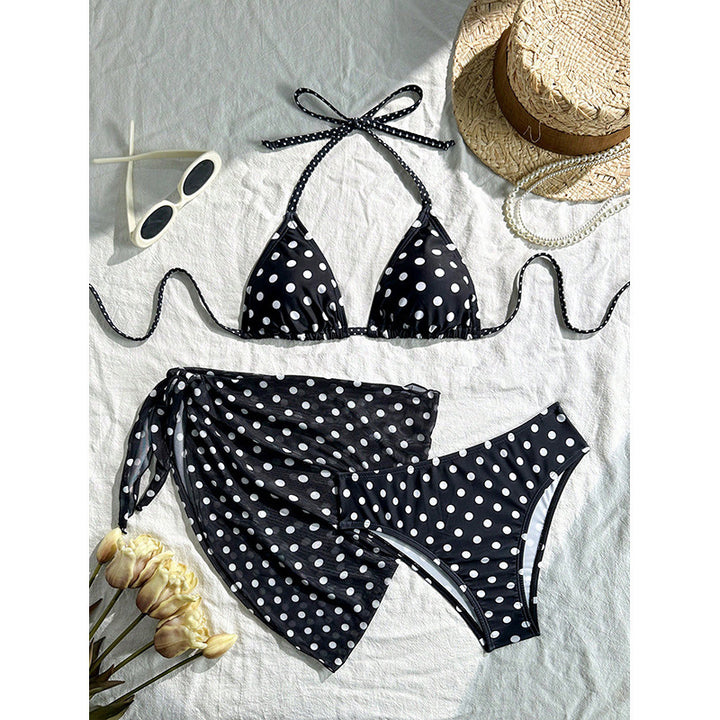 Women Triangle Bikini with elegant Wrap Skirt Mune Fashion