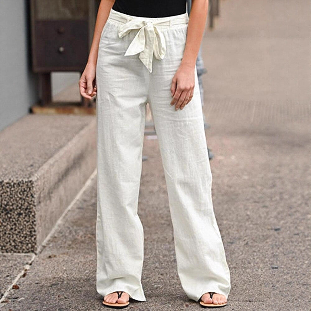 Women Comfortable and Elegant Linen Pants Mune Fashion