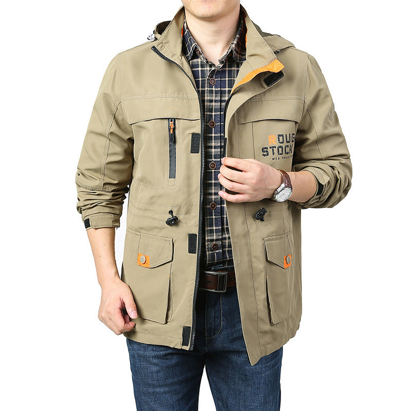 Men's Multifunctional Outdoor Jacket with Adjustable Hood Mune Fashion