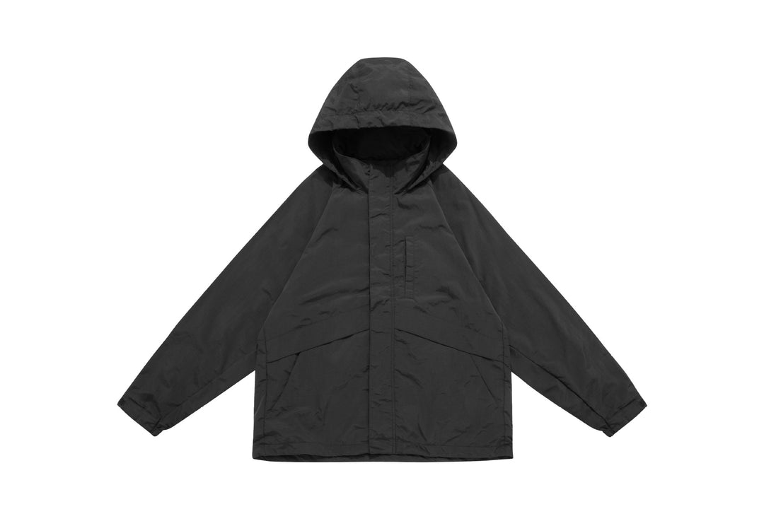 Unisex Wide water-repellent hooded parka with concealed zipper flap and flap pockets Mune Fashion