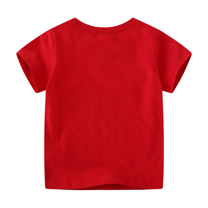 Boys T-Shirt with colorful dinosaur appliqués Mune Fashion