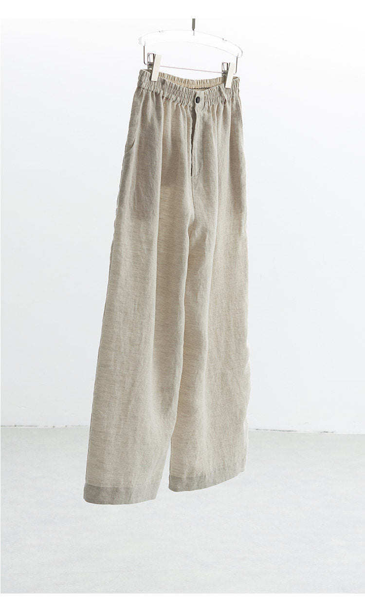 Women's Wide Cut Linen Pants Mune Fashion