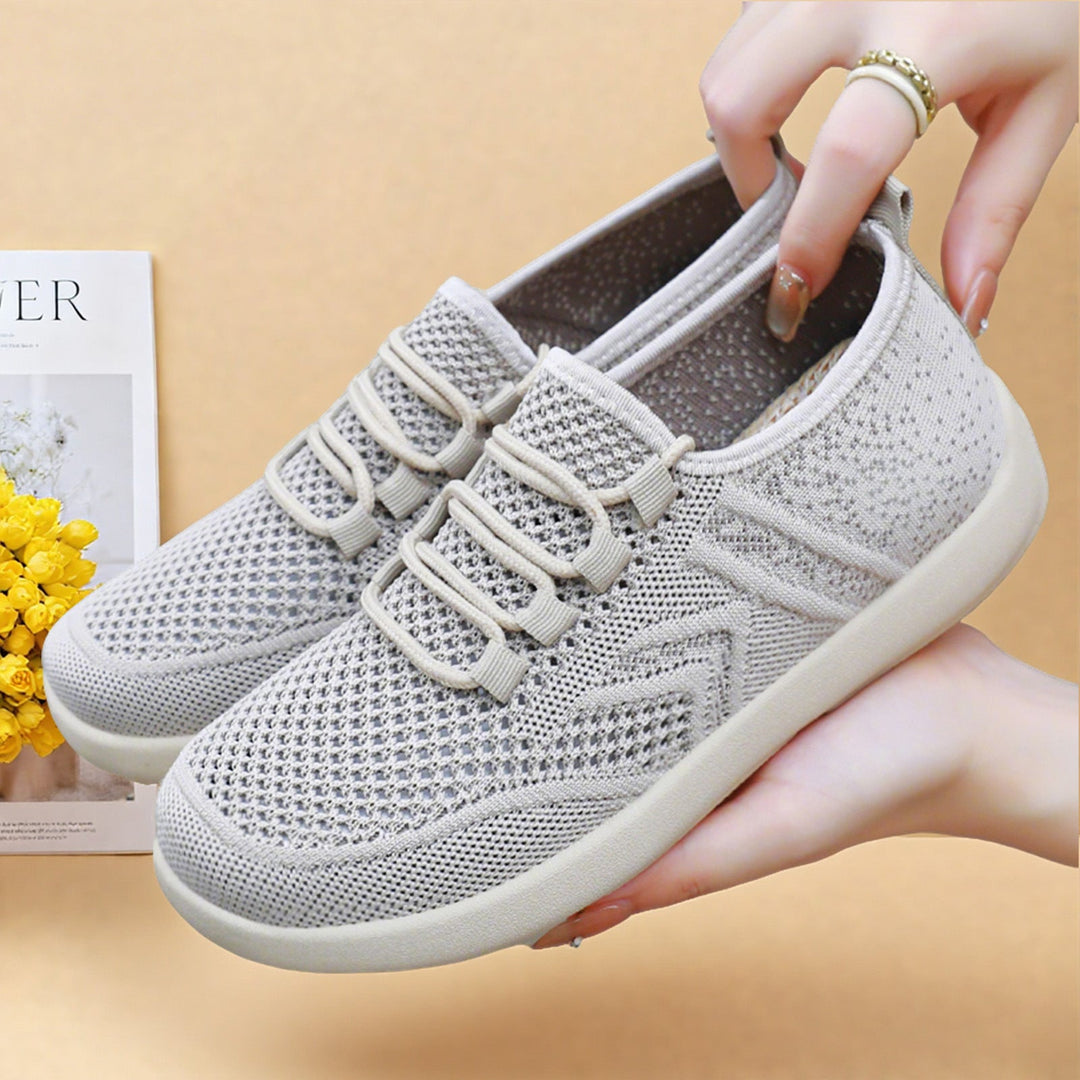 Women's Sporty Mesh Sneakers with Flexible Sole Concept Mune Fashion