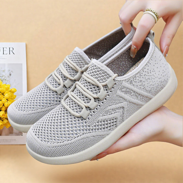 Women's Sporty Mesh Sneakers with Flexible Sole Concept Mune Fashion