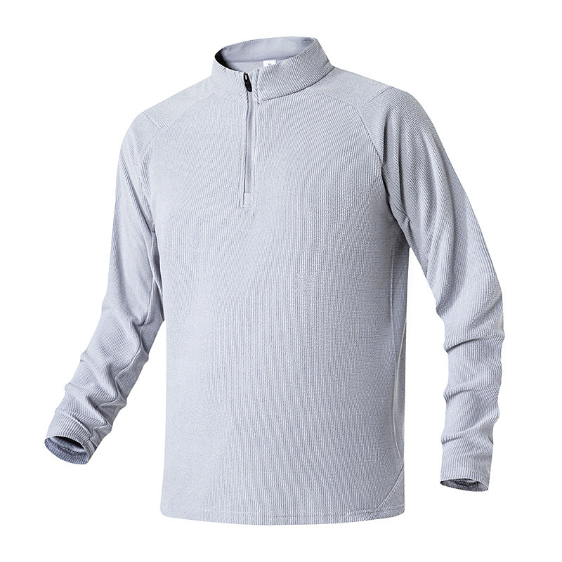 Herren Atmungsaktives Thermo‑Waffelshirt mit Halbzip und Raglanärmeln Mune Fashion