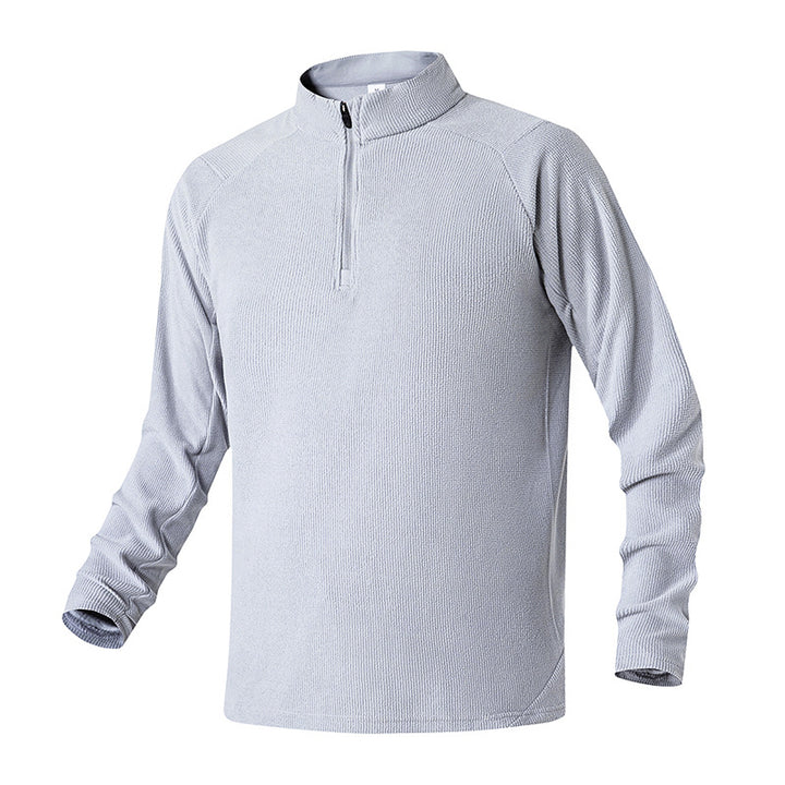 Herren Atmungsaktives Thermo‑Waffelshirt mit Halbzip und Raglanärmeln Mune Fashion