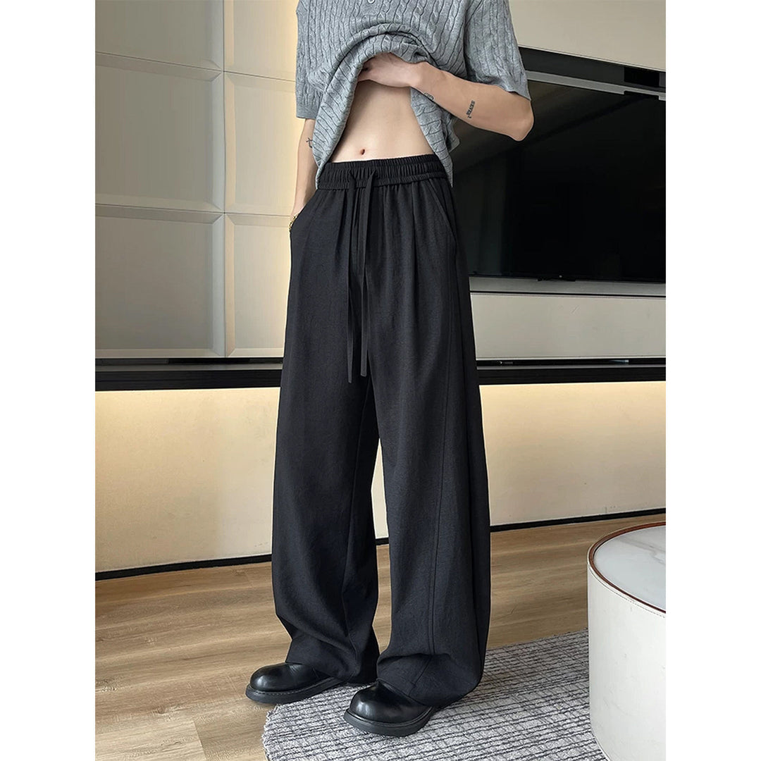 Men's Relaxed Fit Fabric Trousers Mune Fashion