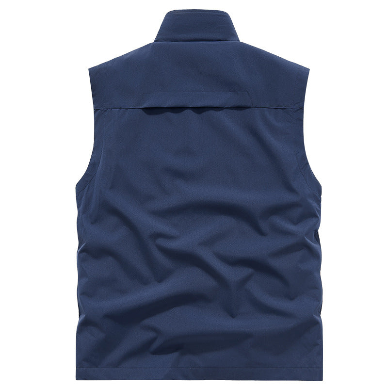 Men's Lightweight Outdoor Utility Vest with Mesh Lining, Wind-Resistant Microfiber and Secure Zipper Pockets Mune Fashion