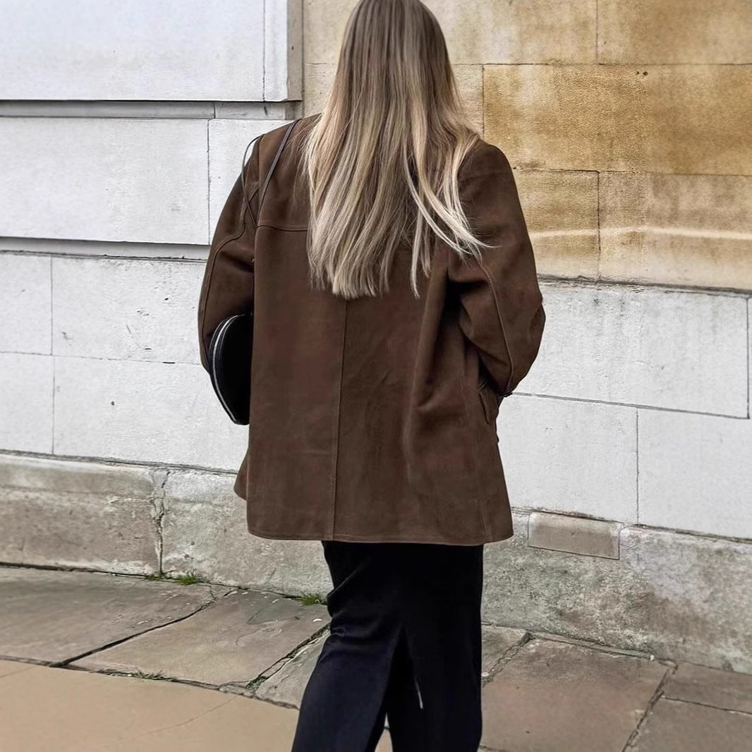 Women's Fashion Suede Jacket