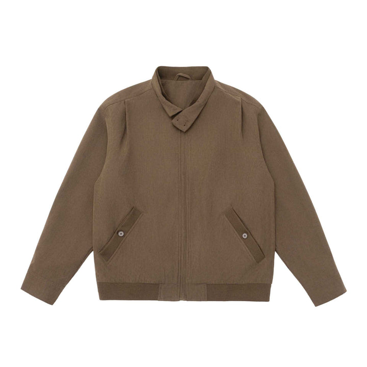 Men's Padded Jacket in Cord Look with Stand-Up Collar and Flap Pockets Mune Fashion