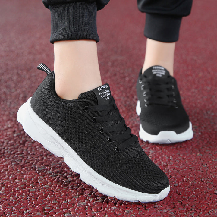 Women's seamless knit training sneaker with wave-shaped cushioning and ergonomic comfort insole Mune Fashion