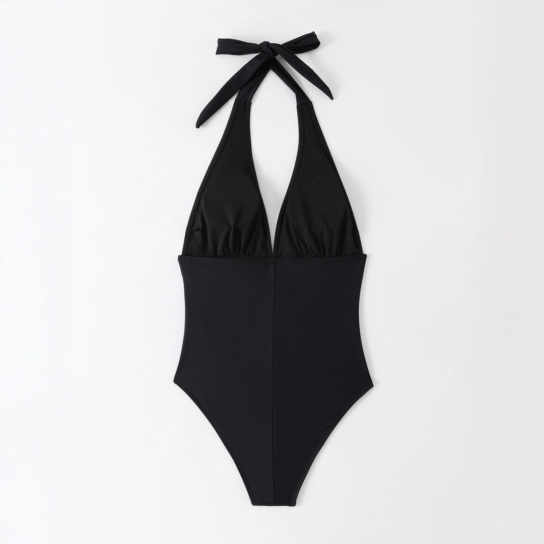 Women's Backless Swimsuit with Fashionable Ruching Mune Fashion