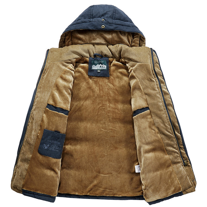 Men's Urban Quilted Parka with Warm Teddy Lining and Utility Pockets Mune Fashion
