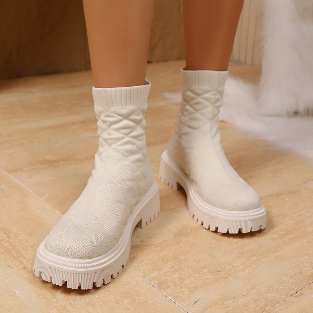 Women's Stylish and Comfortable Knitted Boots Mune Fashion