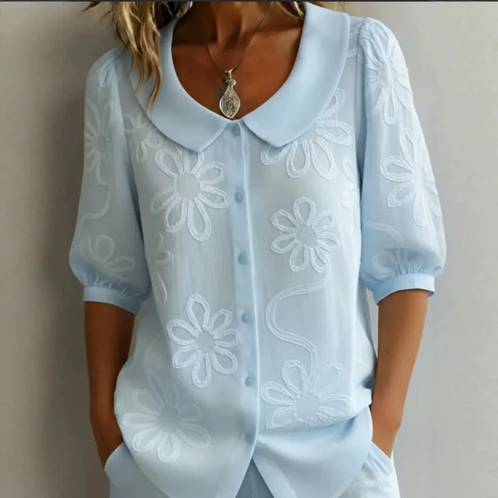 Women's blouse with floral pattern Mune Fashion