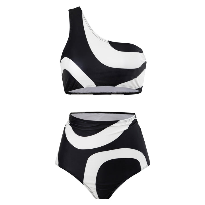 Women's bikini set with asymmetric top and elegant wrap skirt Mune Fashion