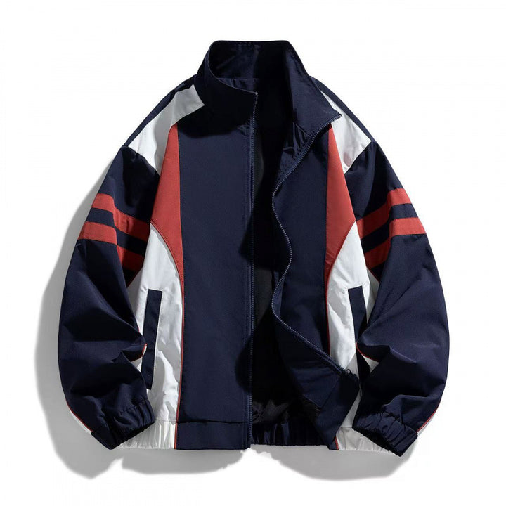 Men's Sports Jacket with High Collar Mune Fashion
