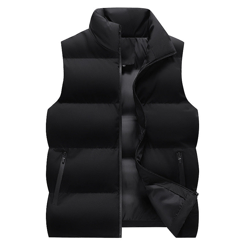 Men's light padded city quilted vest with water-repellent outer shell and zippered pockets Mune Fashion