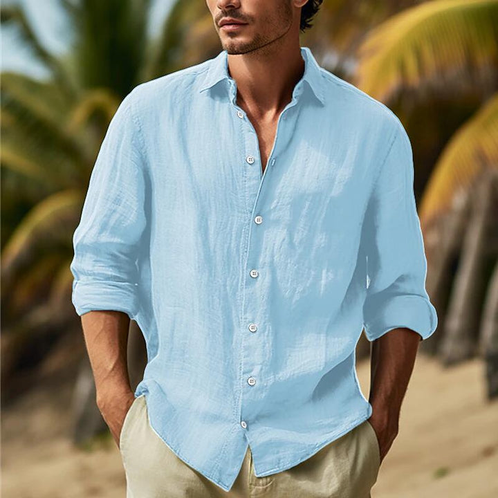 Men's shirt with airy fit and elegant button placket Mune Fashion