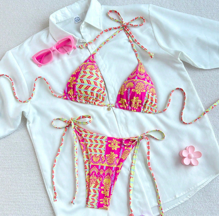 Women's Two-Piece Bikini with Fashionable Pattern Mix Mune Fashion