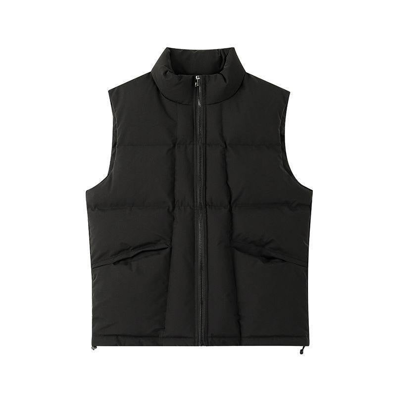 Women Casual Quilted Vest with High Collar Mune Fashion