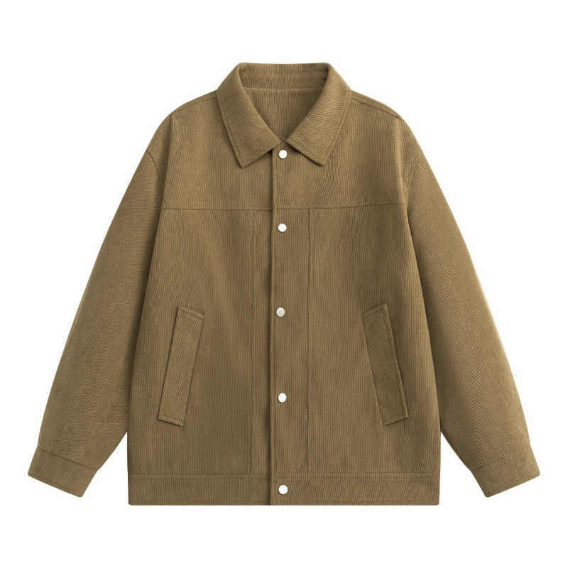Men's overshirt jacket in utility design with button placket and patch pockets Mune Fashion