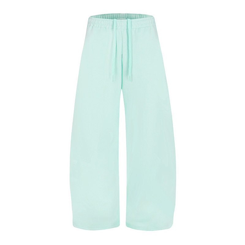 Women's Loose High-Waist Loungewear Pants with Drawstring and Wide Leg Mune Fashion