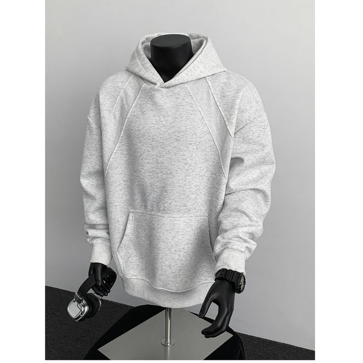 Men's Oversize Hoodie with Diagonal Insert and Kangaroo Pocket Mune Fashion