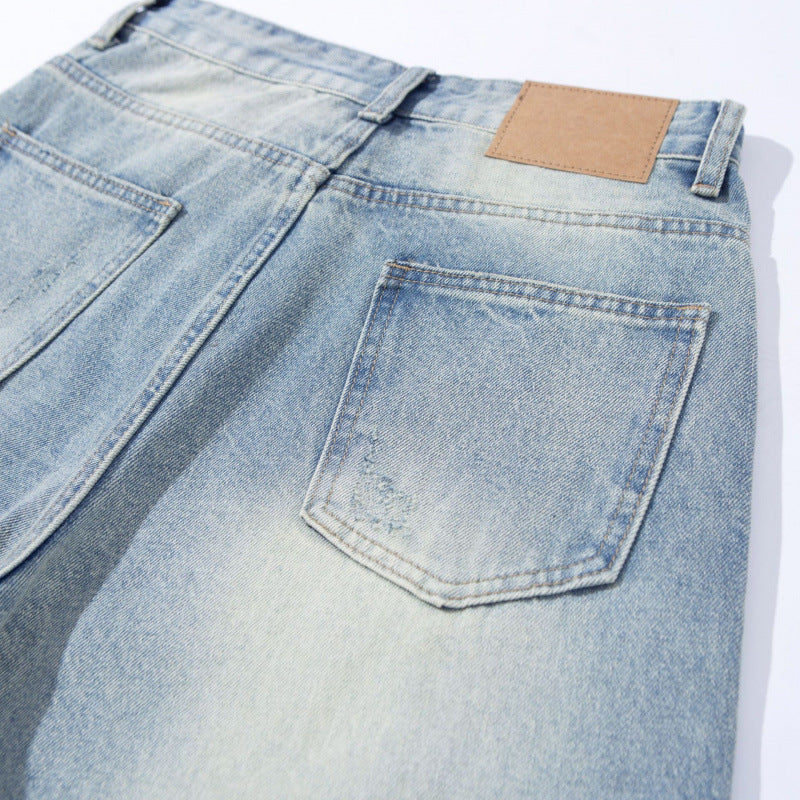 Women High Waist Wide Cut Straight Jeans made from Vintage Denim Mune Fashion