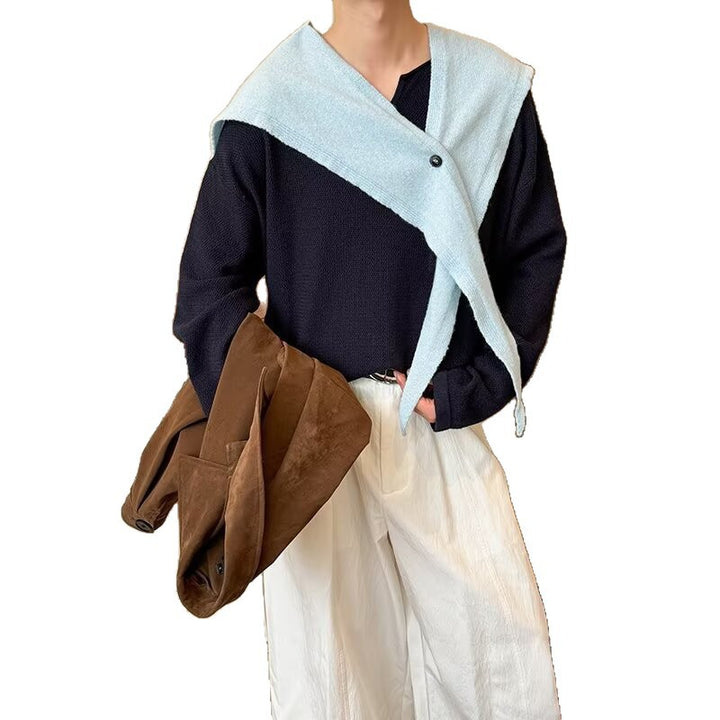 Women's sporty striped sweater with oversized fit Mune Fashion