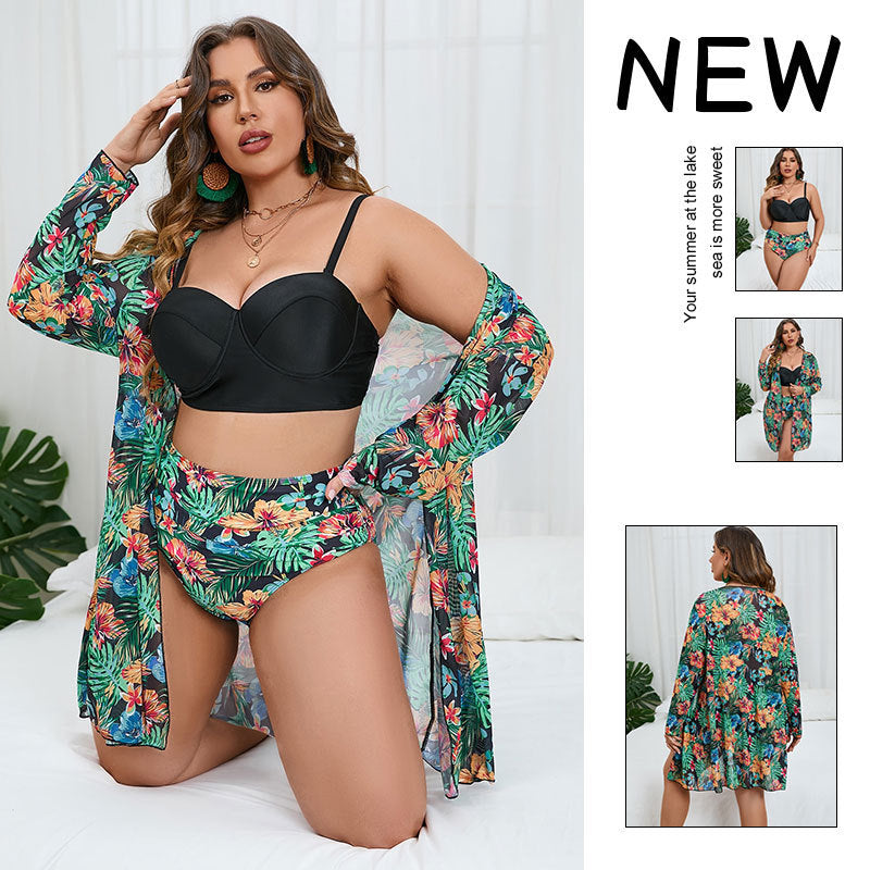 Women's bikini set with floral overlay Mune Fashion