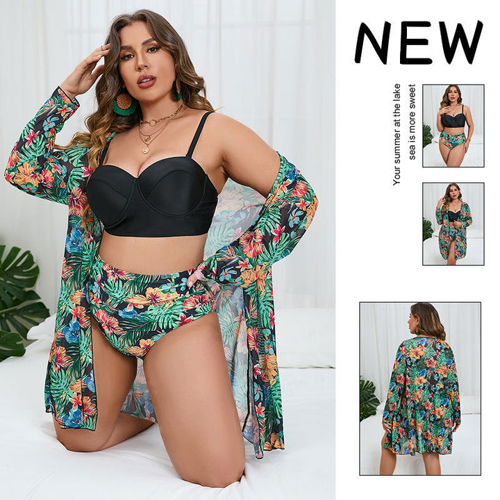 Women's bikini set with floral overlay Mune Fashion