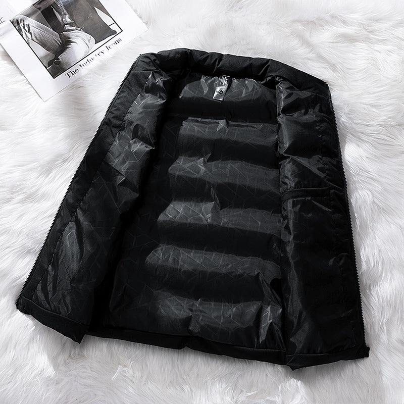 Men's urban-modern thermo quilted vest with high collar, 3D quilting and hidden zipper Mune Fashion