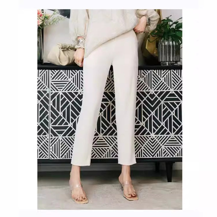 Women High-Waisted Business Pants Mune Fashion