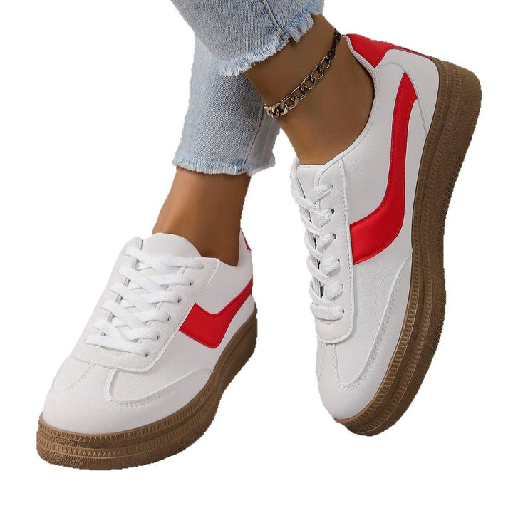 Women's sporty sneakers with fashionable color contrast and slip-resistant sole Mune Fashion