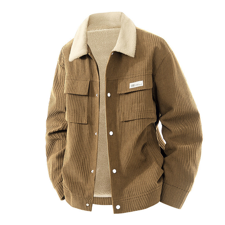 Men's cord jacket with teddy lining Mune Fashion