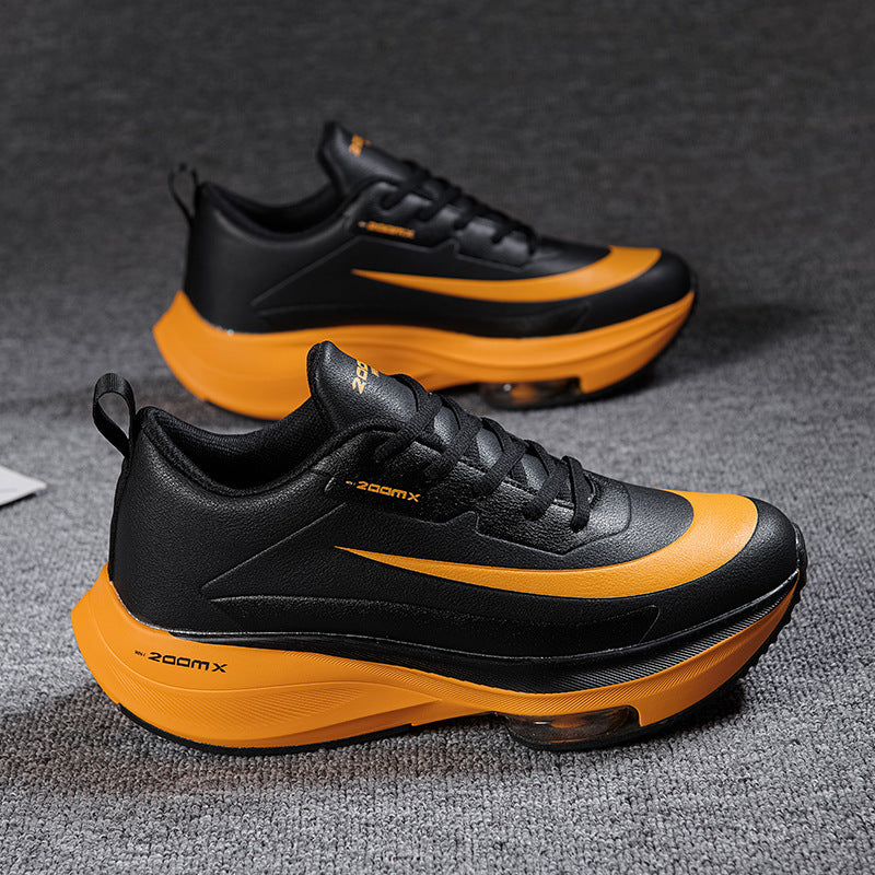 Men's Air-Cushioned Performance Sneaker with Visible Air Chamber and Thick Platform Sole Mune Fashion