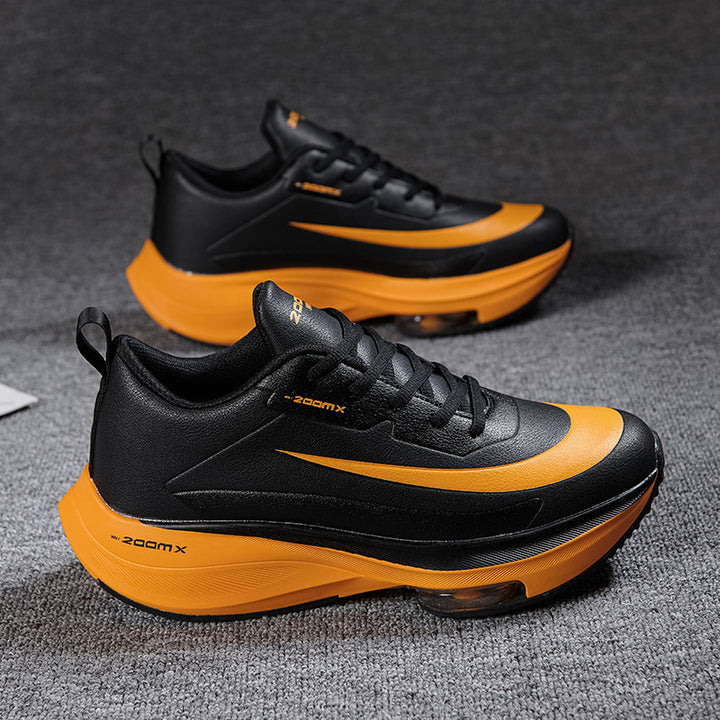 Men's Air-Cushioned Performance Sneaker with Visible Air Chamber and Thick Platform Sole Mune Fashion