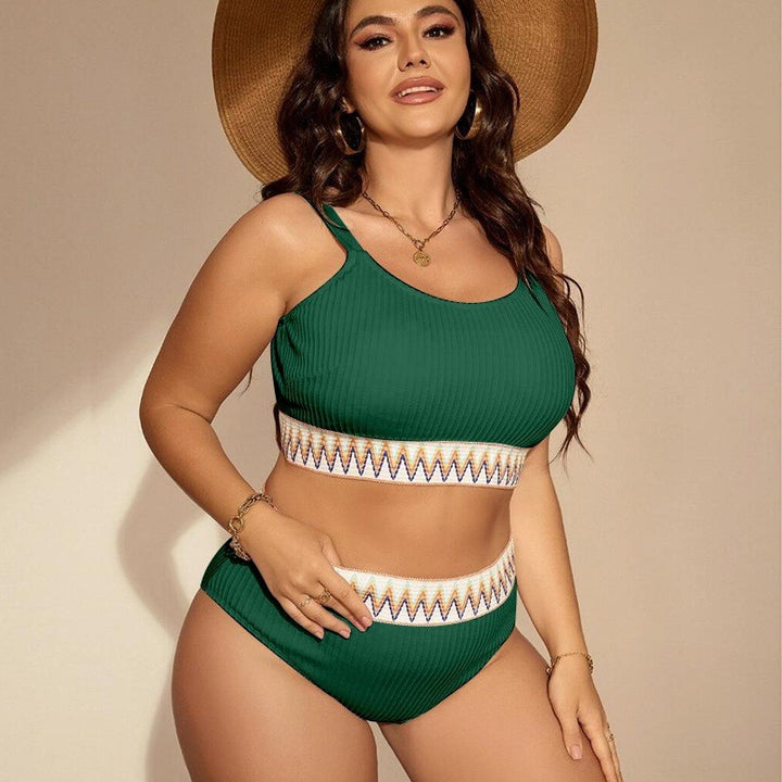 Women’s Sporty Bikini Set with High Waist and Elastic Band Mune Fashion