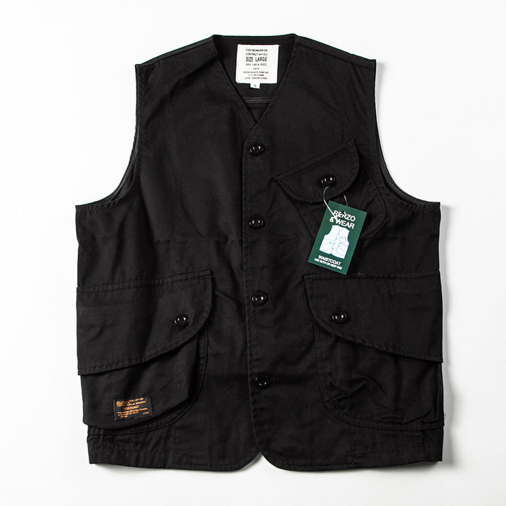 Men's Utility Vest with Multiple Patch Pockets Made of Durable Canvas Mune Fashion