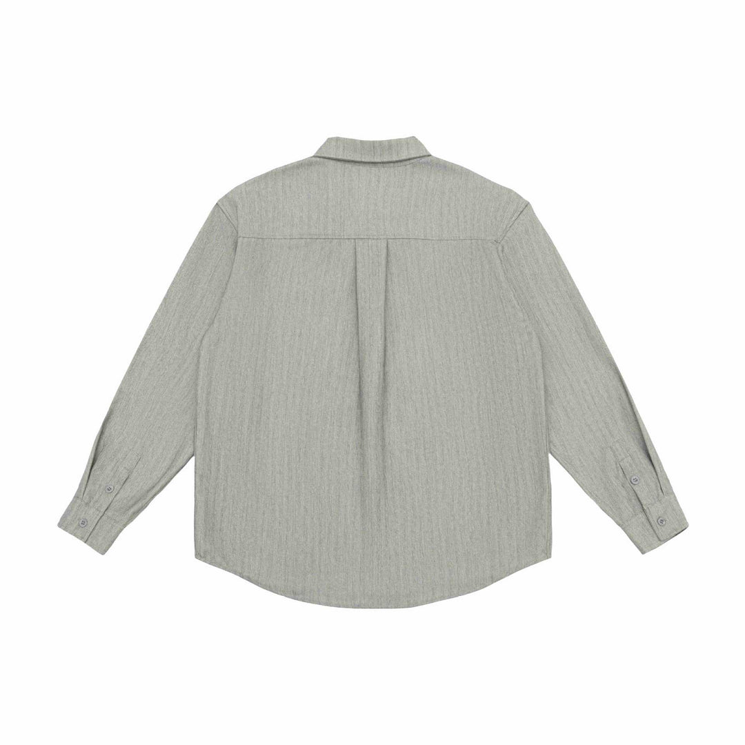 Unisex Oversized Shirt Jacket made of textured linen blend with chest pocket Mune Fashion